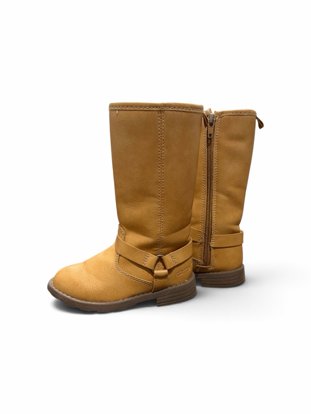 Carter's Girls Tan Mid-Calf Side-Zip Boots